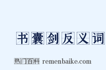 籯书囊剑反义词是什么意思的图片